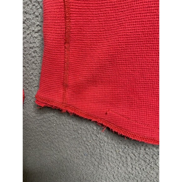 Vintage Abercrombie & Fitch Shirt Mens XL Red Muscle Fit Thermal Sweater Y2K - Picture 4 of 16